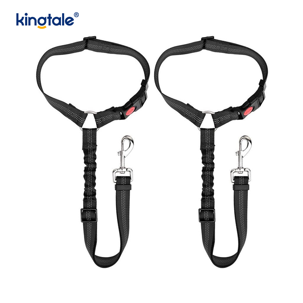 Matibay na Polyester Reflective Pet Car Seat Belt Leash Anti-Rush