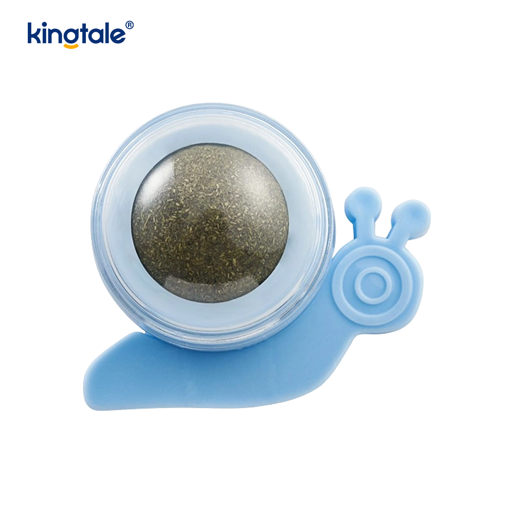 Snail Rotating Catnip Ball Molars Teeth Cleaning Treat Ball