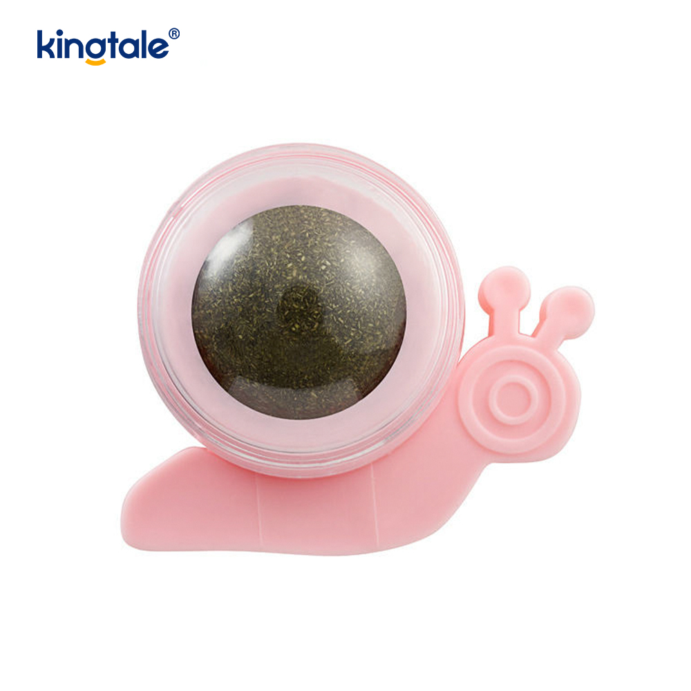 Snail Rotating Catnip Ball Molars Teeth Cleaning Treat Ball