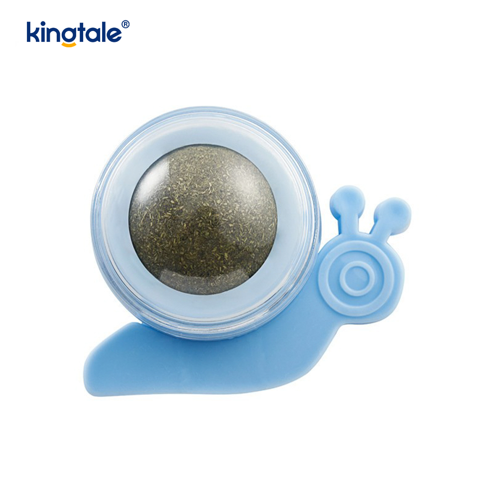 Snail Rotating Catnip Ball Molars Teeth Cleaning Treat Ball