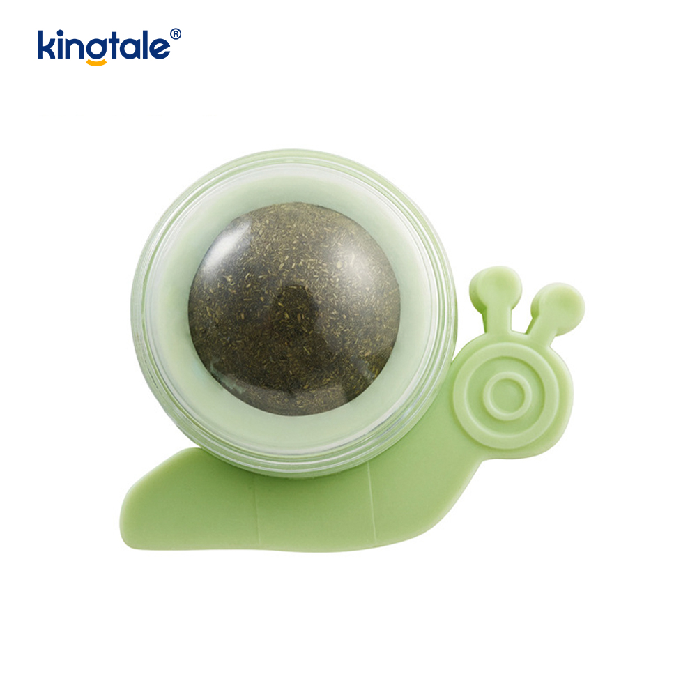 Snail Rotating Catnip Ball Molars Teeth Cleaning Treat Ball