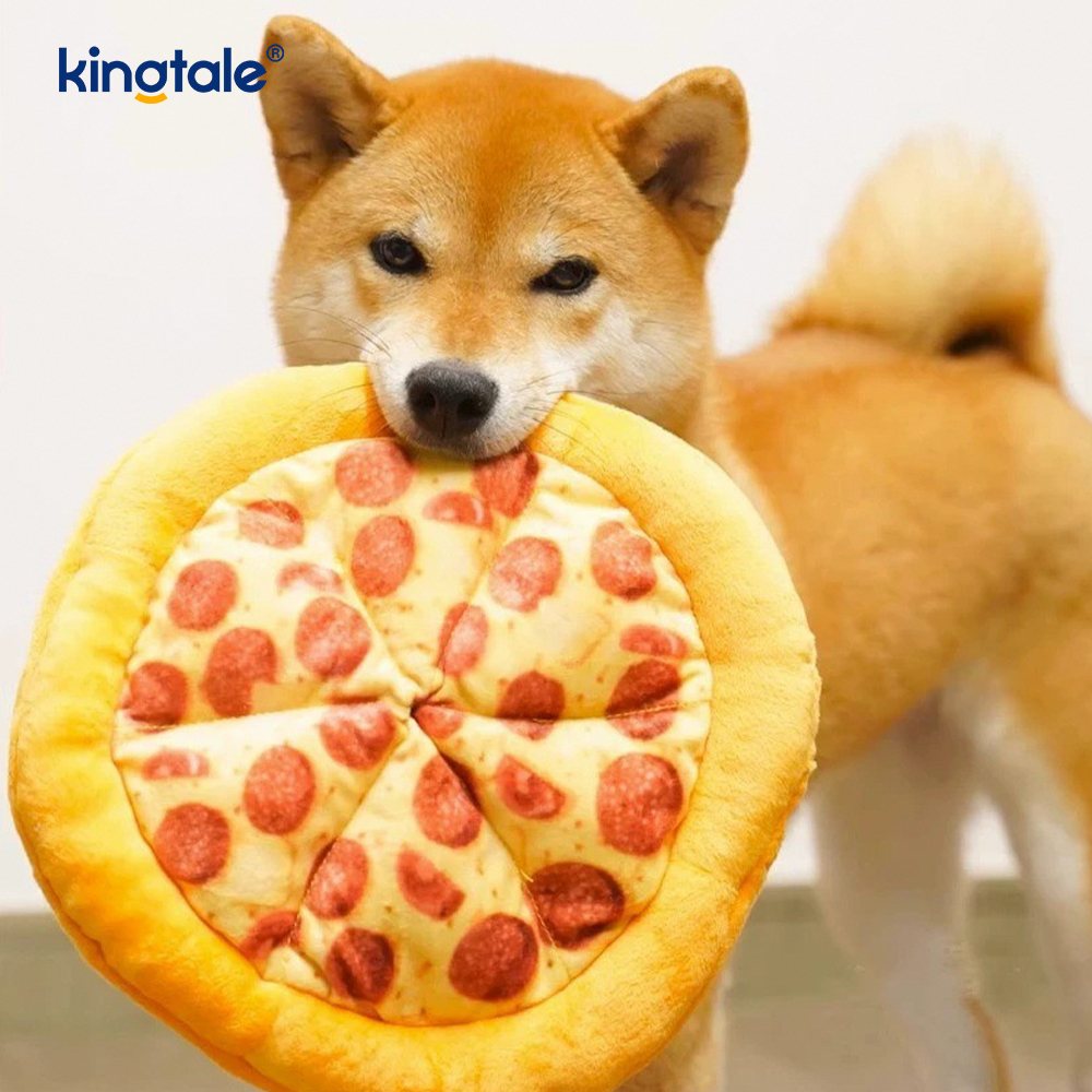 Nakakatuwang Squeaky Chew Toys para sa Mga Alagang Hayop — Pizza at Donut