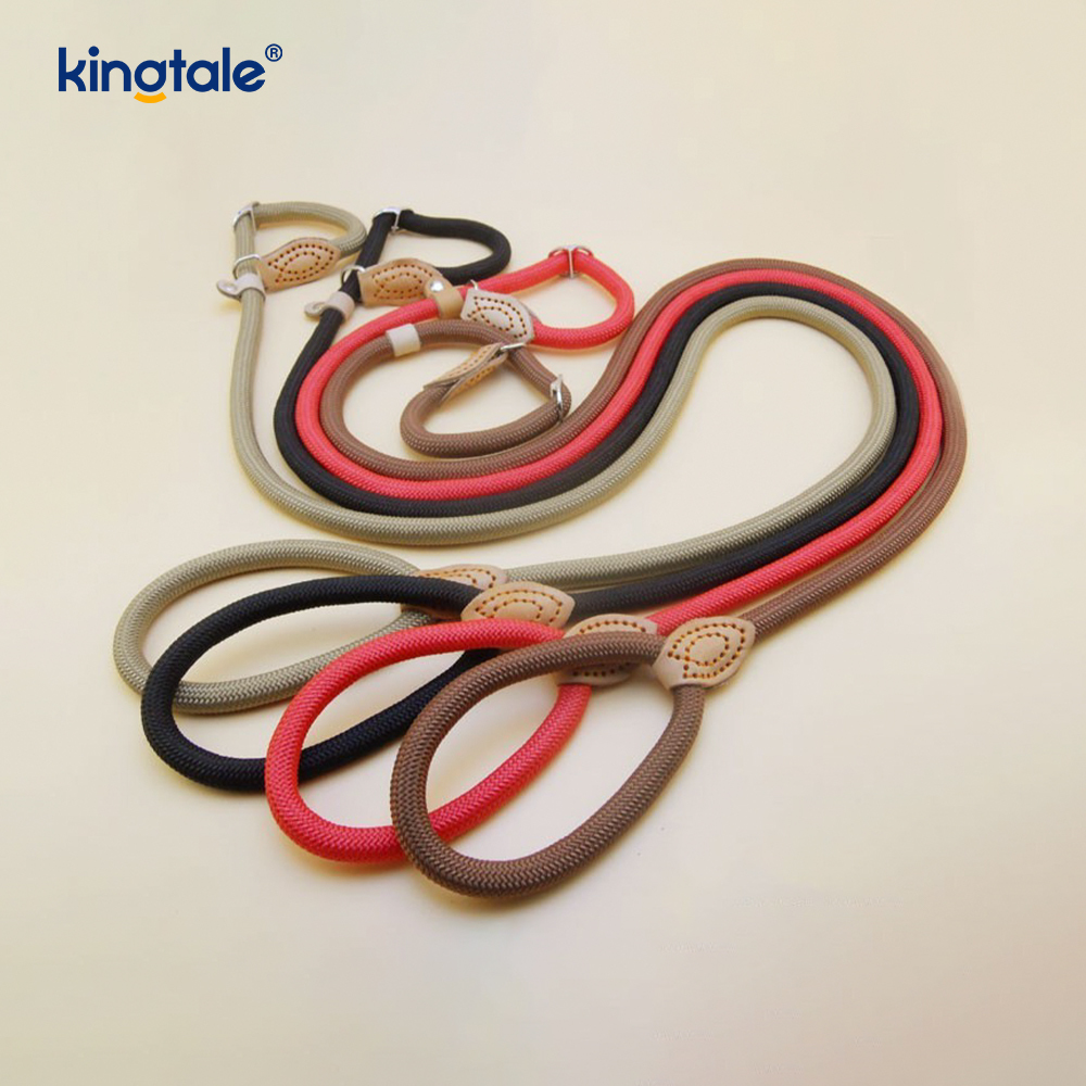 Anti-Pull Extra-Long at Thick P-Leash para sa mga Dog Training Slip Lead