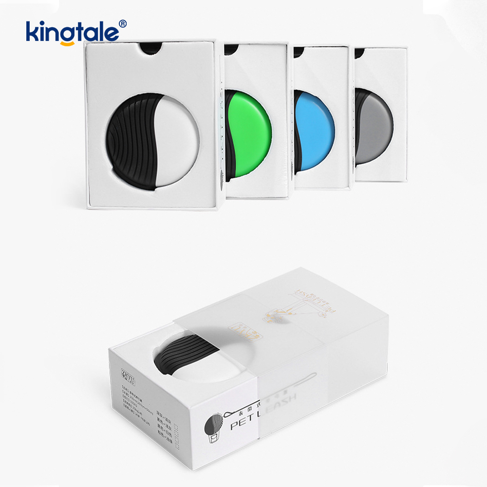 360 Degree na Retractable Double Dog Leash na may LED Light