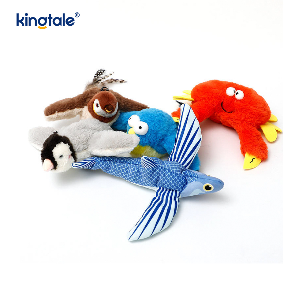 Plush, Realistic Bird/Electric Rechargeable Cat Toy na Tunog Kapag Tinatapik