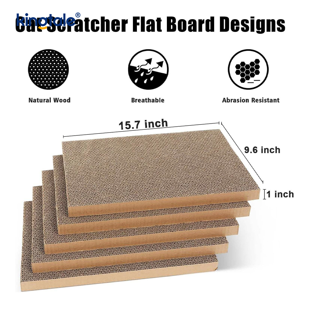 5 Pack sa 1 Cat Scratch Pad na may Kahon na Angkop para sa Mga Pusa