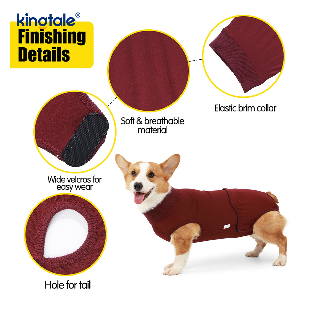 Dog Recovery Suit Sugat sa Tiyan Puppy Surgical Clothes Post-operative Vest